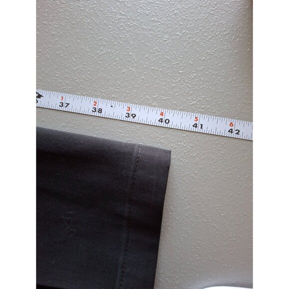 Lee Total Freedom Pants Mens 36W 28L Black Flat Front Relaxed Fitt Preppy - Picture 8 of 9